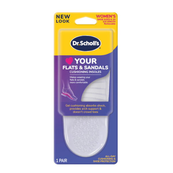 Plantilla para Zapatos Planos en Gel Acolchada e Invisibles - Dr. Scholl´ s