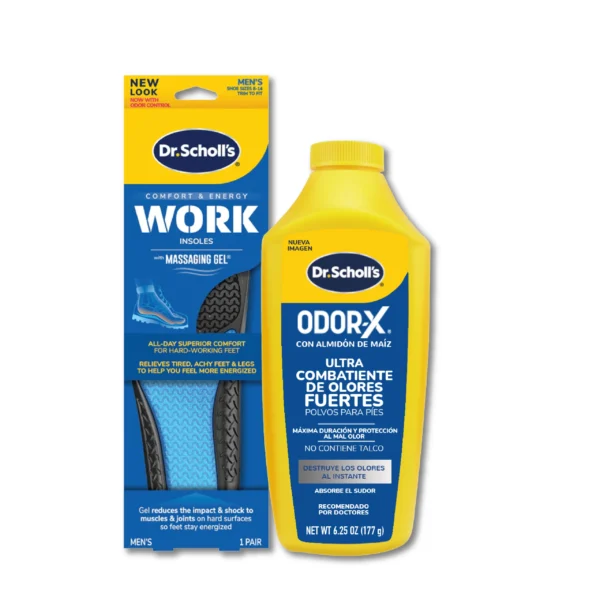 Combo Trabajo Extremo Dr. Scholl´s | Antifatiga y Cero Sudoración y Mal Olor