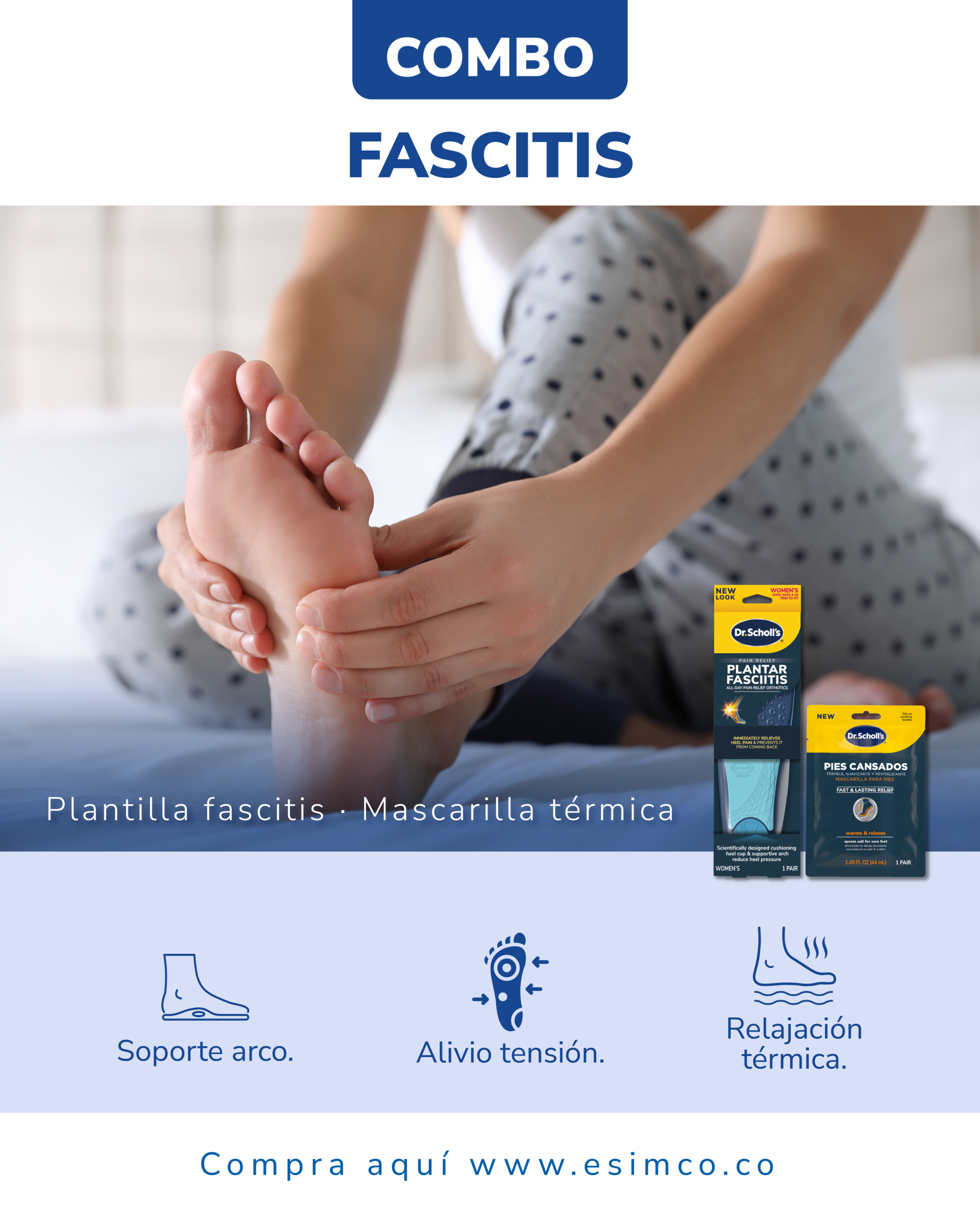 Combo Fascitis Plantar Dr. Scholl´s | Dolor y Descanso - Imagen 2