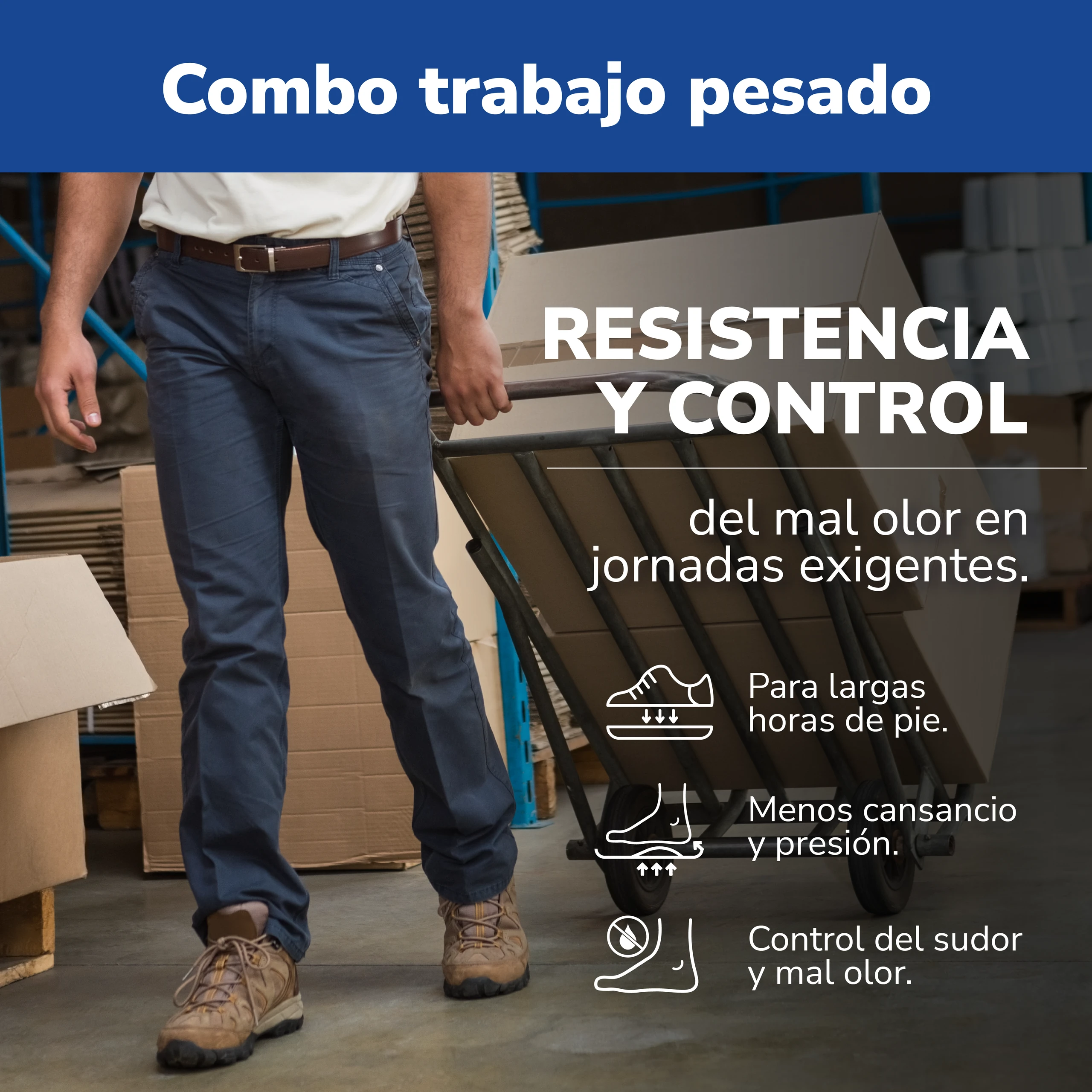Combo Trabajo Extremo Dr. Scholl´s | Antifatiga y Cero Sudoración y Mal Olor - Imagen 3