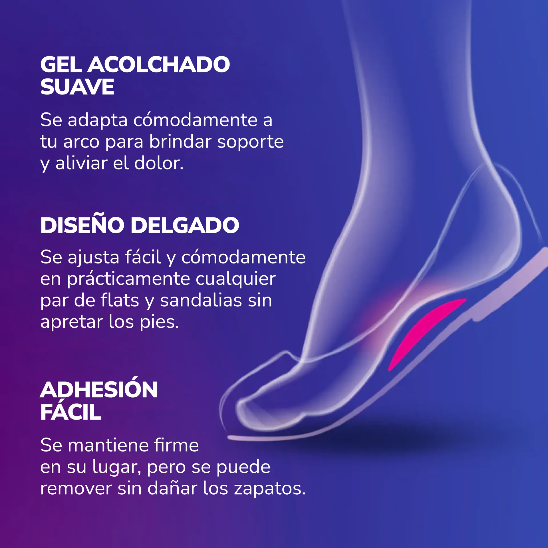 Soporte de arco para zapatos planos Dr. Scholl's | Alivio - Imagen 4