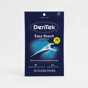 Hilo Dental con Mango Flosser DenTek Easy Reach Angular x 75 Unidades
